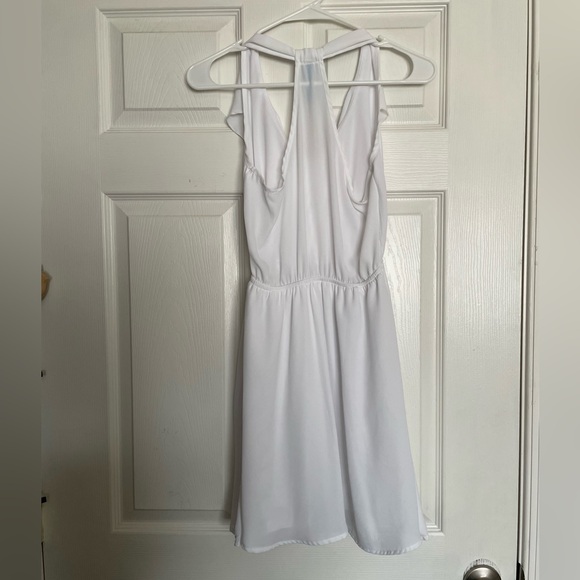 Francesca's Collections White Ruffle Mini Dress - Picture 5 of 9